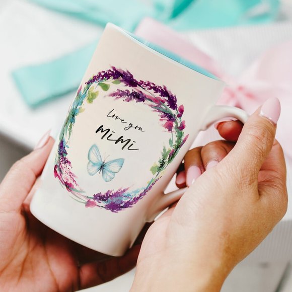 Coffee Mug for your Mimi - watercolor floral art by Amylee Weeks - Picture 1 of 2